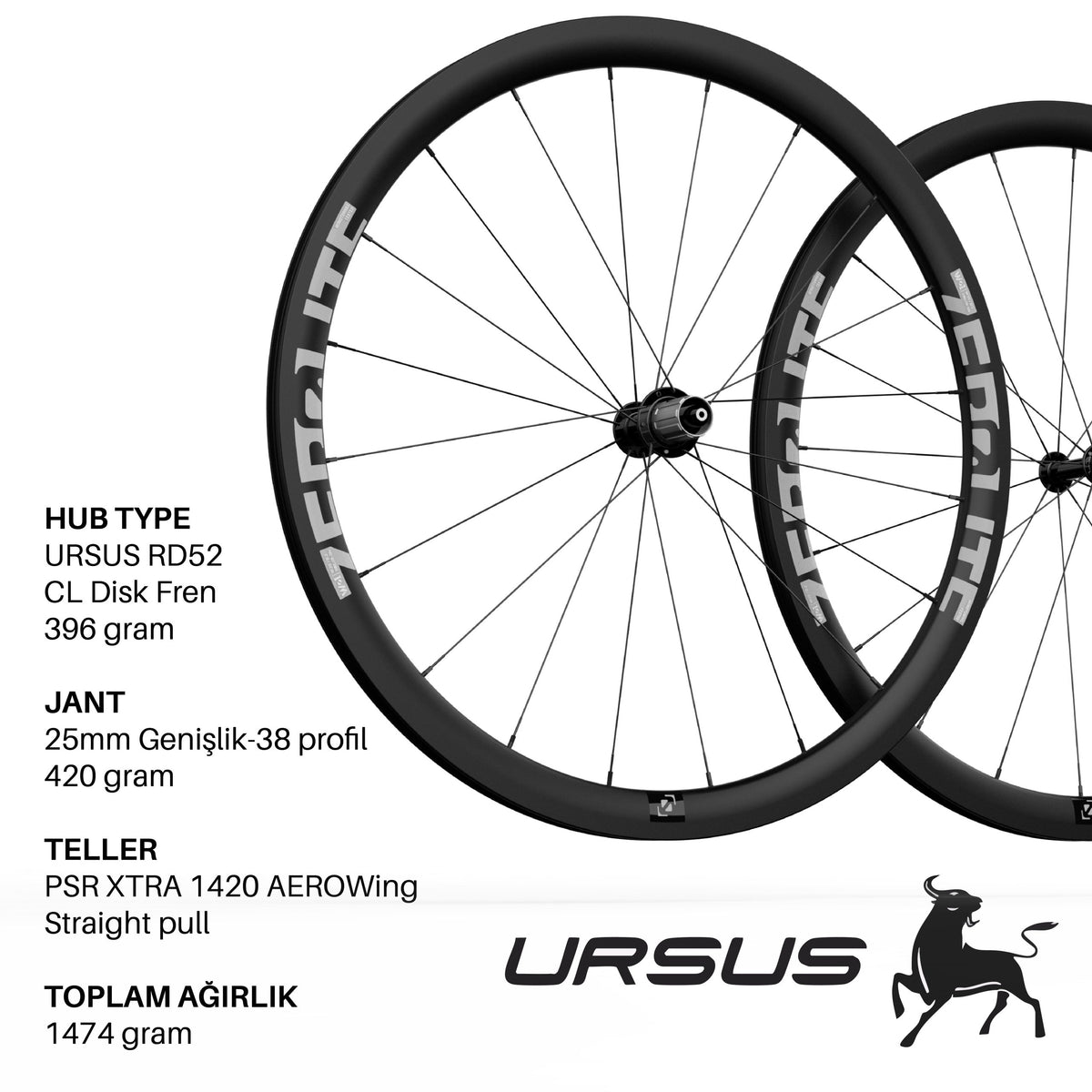 W01 – Road Wheelset w/URSUS Disc Brake image 0