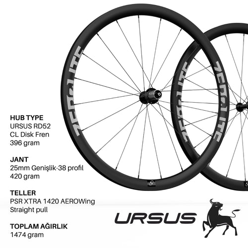 W01 – Road Wheelset w/URSUS Disc Brake image 0